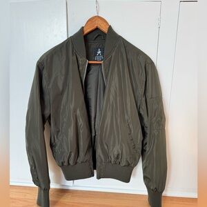Atmosphere olive green bomber jacket. US size 6.
